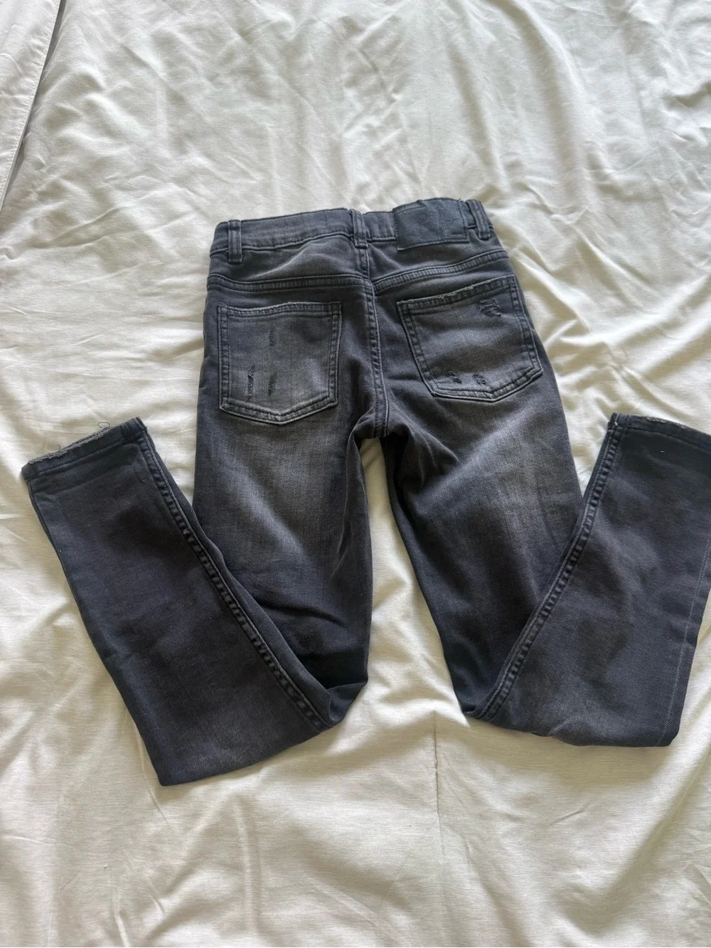 Zara Black Distressed Kids Skinny Jeans Size 8